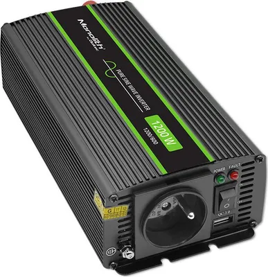 Productafbeelding van Qoltec Monolith power adapter/inverter Auto 1200 W Black
