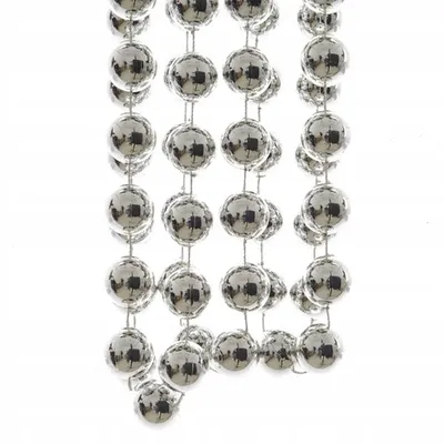 Produktbild von Perlenkette Girlande 2,7m silber