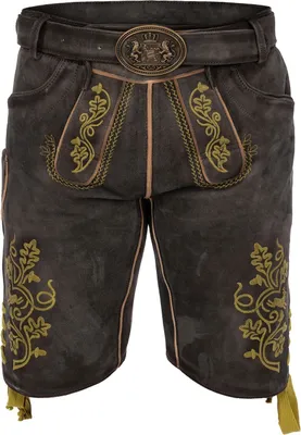 Produktbild von Maddox Herren Lederhose UTZ – Kurze Trachtenlederhose mit traditionellen Verzierungen