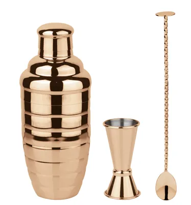 Zdjęcie produktu dla SAMBONET Paderno Mixology Starter Set 3 części Bombay Copper