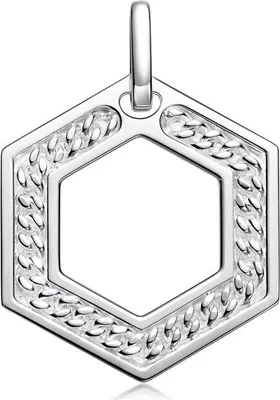 Produktbild von SILBERKETTEN STORE Anhänger Hexagon - 925 Silber
