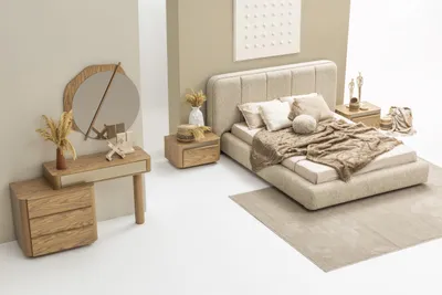 Immagine prodotto di Elegante set per camera da letto: letto, comodini e toletta