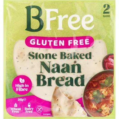 Productafbeelding van BFree, naanbrood zonder gluten, 240 g – zacht, heerlijk naanbrood zonder gluten