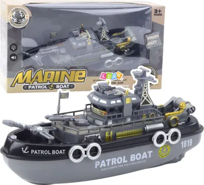 Produktbild von Patrouillenboot Lichter Geräusche Wasserspritzer Bewegliche Teile