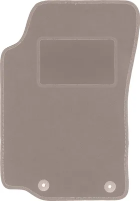 Produktbild von Fahrerfußmatte Velours beige passend für Peugeot 306 (1993-2001, Cabrio) – mit Befestigungen – passgenau
