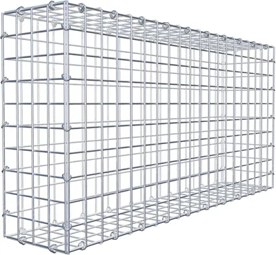 Produktbild von Gabione 100 cm x 50 cm x 20 cm (L x H x T), Maschenweite 5 cm x 5 cm, C-Ring
