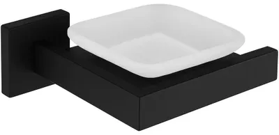 Image de Porte-savon mural Alto - noir mat