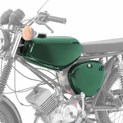 Immagine prodotto di Serbatoio / serbatoio benzina per Simson S51 / S50 / S70 con copertura laterale g scuro