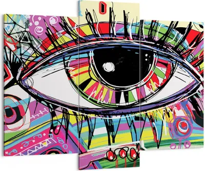 Produktbild von Bild auf Leinwand - Leinwandbild - Digital abstraktion farben - 130x100cm - Wand Bild - Wanddeko - Leinwanddruck - Bilder - Kunstdruck - Wanddekoration - Leinwand bilder - Wandkunst - CB130x100-2908