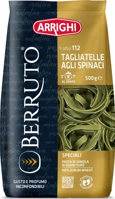 Obrázok produktu pre Tagliatelle Arrighi cestoviny so špenátom, 500 g