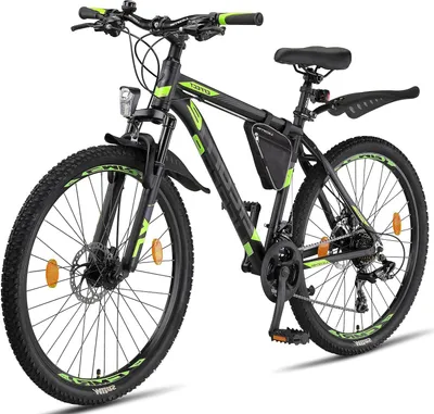Productafbeelding van Mountainbike 26 inch met aluminium frame - 21 versnellingen en schijfremmen voor heren en dames