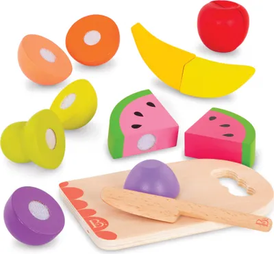 Zdjęcie produktu dla B.Toys Chop 'n' Play zestaw drewniany OWOCE do krojenia