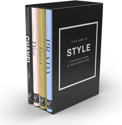 A set of four books about fashion icons, presented in a slipcase.