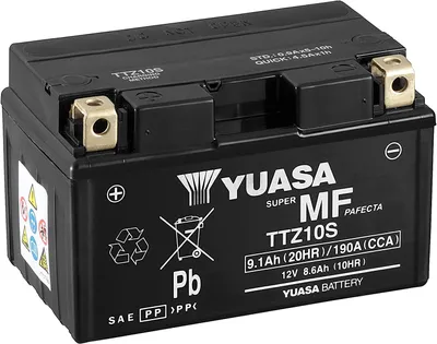 Image de YUASA TTZ10S (WC) Batteries AGM / Gel 12V/8,7AH (10 Std.) [150x87x93] CCA=190A