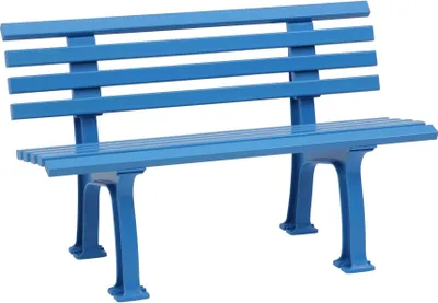 Produktbild von Bank Ibiza, 120 cm, hellblau Vollkunststoff