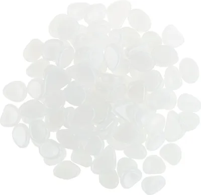 Obrázok produktu pre Fluorescenčné kamene 100 ks Biele fluorescenčné kamienky