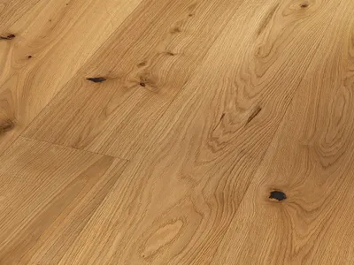 Produktbild von PARADOR | 3,663 m² | Parkett Classic Eiche Rustikal Braun 3060 Landhausdiele, 3 Schicht Fertigparkett mit Automatic Click Klicksystem, 3,6 mm Massivholz Deckschicht, geeignet für Fussbodenheizung, naturgeölt oder lackiert