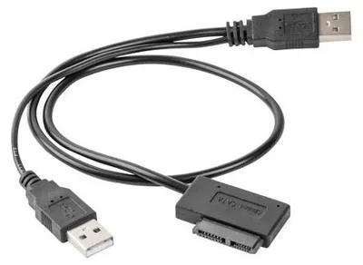 Produktbild von Gembird Adapter USB zu SATA Slim DVD-RW Blu-Ray Laufwerk