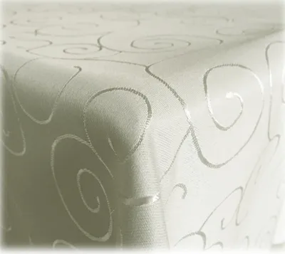 Produktbild von JEMIDI Tischdecke Ornamente Seidenglanz Edel Tisch Decke Tafeldecke 31 Größen und 7 Farben Campagner 135x180