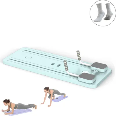 Produktbild von Pilates-Reformer 4-in-1 Pilates Trainer, 2-tlg.,mit Timer, multifunktionales Bauchmuskelbrett für Zuhause und im Fitnessstudio