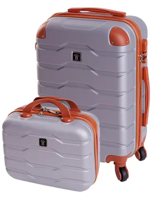 Obrázek produktu pro Kabinový kufr BERTOO Firenze pro Ryanair - stříbrný set 2v1 S