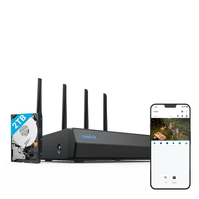 Produktbild von Reolink Überwachungskamera NVR Wi-Fi 6,12-Kanal 5/2,4 GHz WLAN,Wi-Fi 6,2TB Festplatte,Max.16MP Auflösung