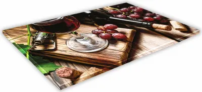 Zdjęcie produktu dla SZKLANA DESKA KUCHENNA 30x20 237a Czerwone wino