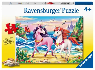 Obrázek produktu pro Ravensburger 05159 Plážoví jednorožci 35 dílků