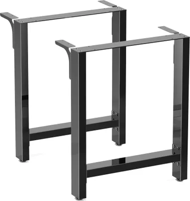 Produktbild von Wiltec Tischbeine aus lackiertem Stahl 2er Set 60x72cm Vierkantrohre pulverbeschichtet Tischkufen Tischgestell Tischuntergestell