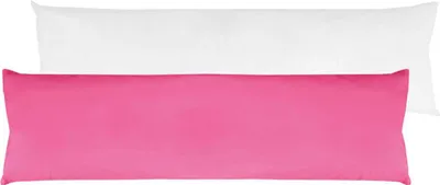 Immagine prodotto di Fodera per cuscino per chi dorme sul fianco, rosa, ca. 40x140 cm – Rivestimento in microfibra con imbottitura inclusa, lavabile, per cuscini anatomici, cuscini imbottiti e cuscini per chi dorme sul fianco
