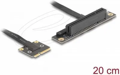 Produktbild von DELOCK Adapter Mini PCIe Stecker  zu PCIe 3.0 x8 Slot 90°