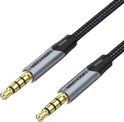 Zdjęcie produktu dla Kabel audio TRRS 3,5 mm wtyczka mini jack 1,5 m szary