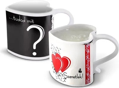 Produktbild von Zaubertasse mit Wärmeeffekt "Szeretlek"