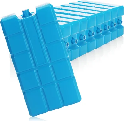Produktbild von com-four® 9x Kühlakku XXL in blau - Kühlelemente für Kühlbox und Kühltasche - Kühlakkus für Haushalt und Freizeit