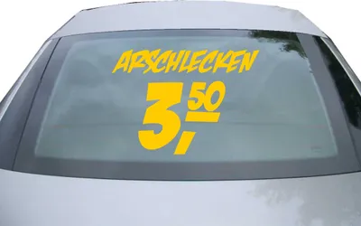 Produktbild von Indigos UG - Aufkleber Heckscheibe & Motorklappe DE6469 - gold - 600x428 mm - Arschlecken - Auto Scheiben Fenster Heckklappe Tuning Racing JDM - Die cut