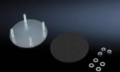 Image de Rittal Abdeckplatte, für Tragarmanschluss Ø 130 mm, Oberflä