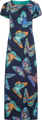 Produktbild von Weird Fish - "Mirren" Maxikleid für Damen WF416 (38 DE) (Dunkelblau)