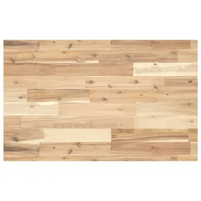 Image de Maison Exclusive - Plateau de bureau non traité 160 x 50 x 4 cm en bois massif d'acacia