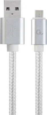 Produktbild von gembird Micro-USB-Kabel mit, 1,8 m silver
