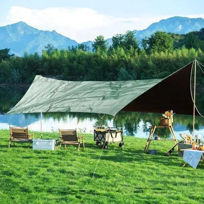 Produktbild von Ibenzoa® Abdeckplane 2x3 m – wasserdichte PE-Plane (90 g/m²), reißfest, mit Ösen zum Schutz von Gartenmöbeln & Holz