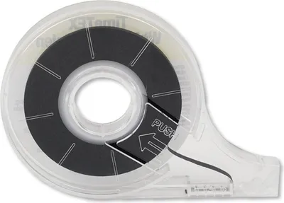 Produktbild von TimeTEX Whiteboard-Linien selbstklebend, schwarz, im Spender, 15 m / 3 mm