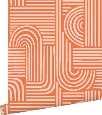 Produktbild von ESTAhome Tapete 3D-Muster Orange 50 x 900 cm