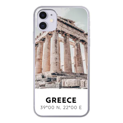 Produktbild von MuchoWow® Handyhülle Schutzhülle Hülle für iPhone 11 Griechenland - Tempel - Athen Silikon Softcase Handy Hülle - Handytasche