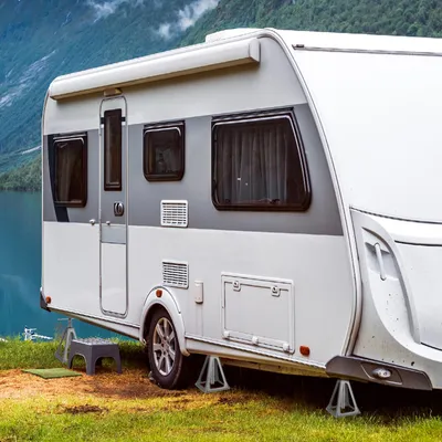 Produktbild von YZNAHRE Unterstellbock 4 Stück Alu Unterstellböcke KFZ 280–435 mm Höhenverstellbar Stützen 1T Böcke Auto für Caravan Anhänger Wohnwagen