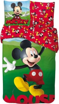Obrázek produktu pro Povlečení Mickey Mouse Garden – jednolůžkové – 140 x 200 cm – bavlna