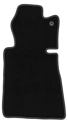 Produktbild von Fahrermatte Automatte Velours Schwarz für Mercedes SL R107 1971-1989