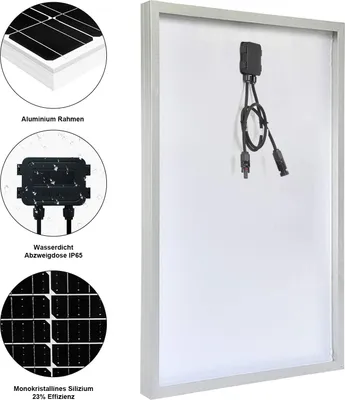 Produktbild von Solarmodul Kit 300W Balkonkraftwerk Photovoltaik-Solaranlage 12V MONO PV System mit Wohnmobilhalterung Für Wohnmobil/Wohnwagen/Boot/Camping
