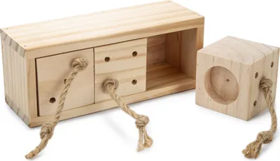 Produktbild von Beeztees Ibor - Nager Spielzeug - Training - Holz - 20x7 cm