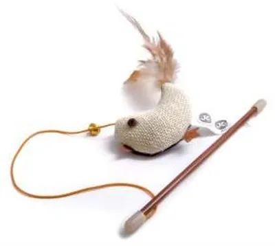 Produktbild von Vogel auf einer Stange mit einer Katzenminze 18 cm