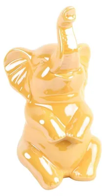 Immagine prodotto di Statua di elefante arancione 10x7,7x20,5 cm